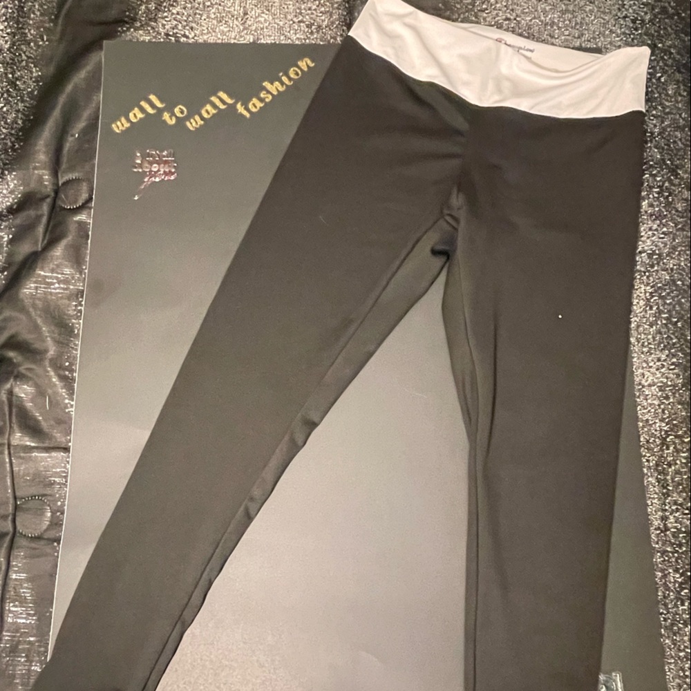 Champion leggings. New without tags. Black with white band.
